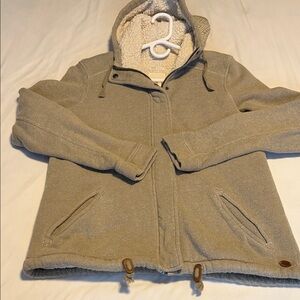 Roxy Hooded Jacket in Tan